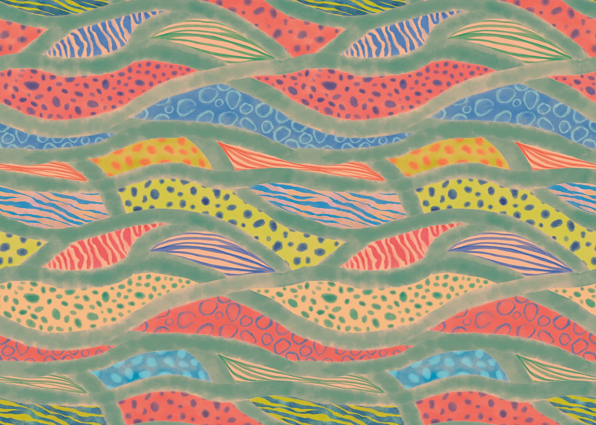 Komar Fototapete Komar Vlies Fototapete - Wave Symphony - Größe 350 x 250 cm, glatt, bedruckt, (Packung)