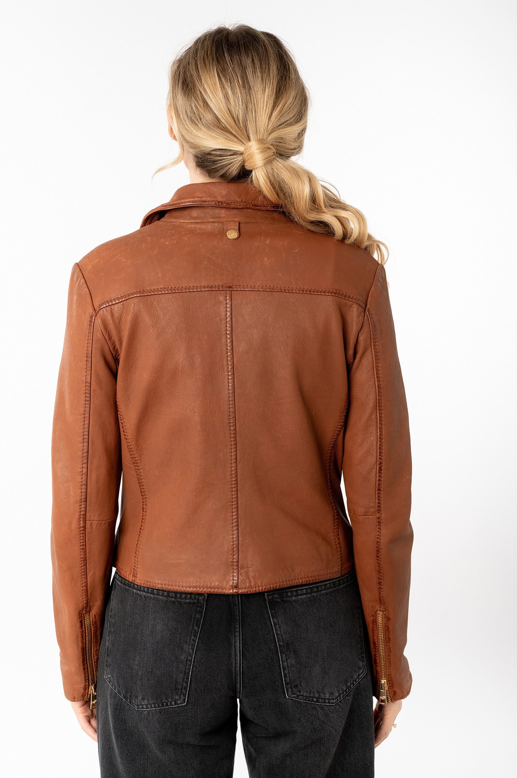 Mauritius Lederjacke MWInessa mit Reverskragen