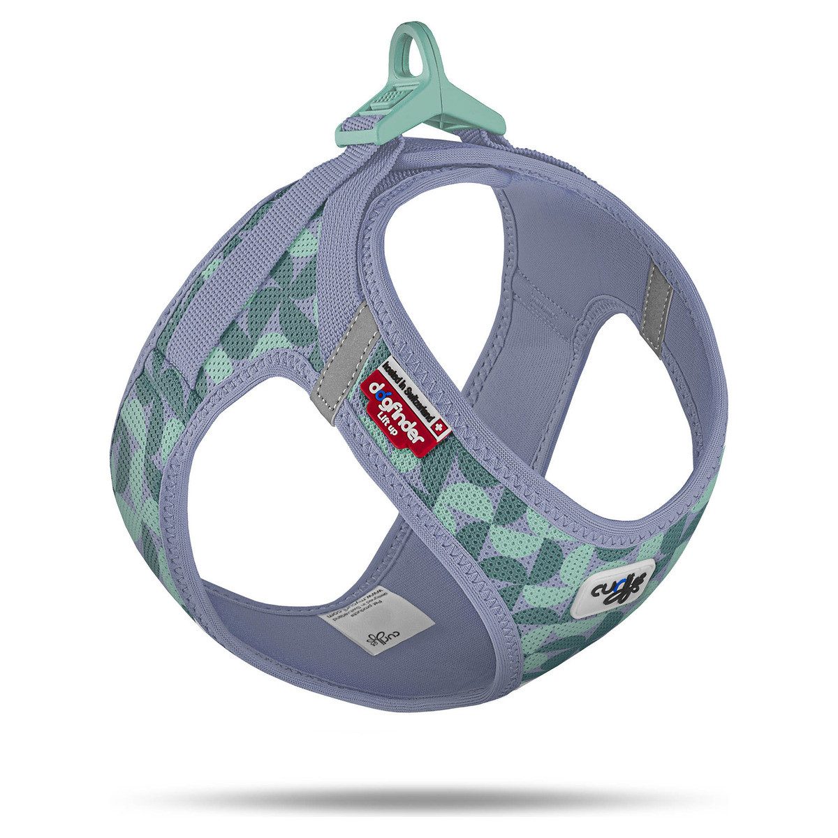 Curli Hunde-Geschirr Vest Harness Air-Mesh Geschirr LE26 SemiCircle blau
