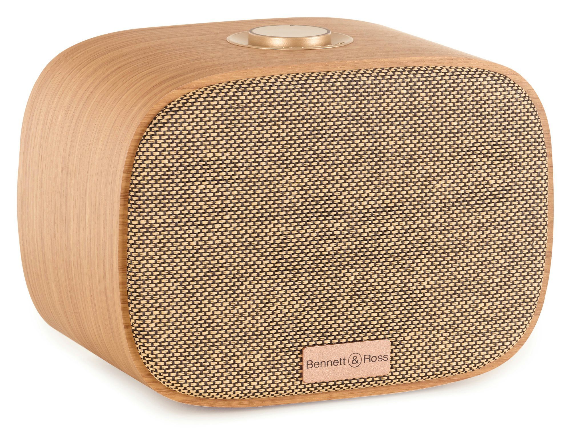 Bennett & Ross Sunderskog Bluetooth Lautsprecher Stereoanlage (60 W, Soundbox mit furniertem Holz-Gehäuse)