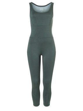 SUPER.NATURAL Jumpsuit Merino Overall W LIQUID FLOW OVERALL Mesh Einsatz hinten, Merino-Materialmix