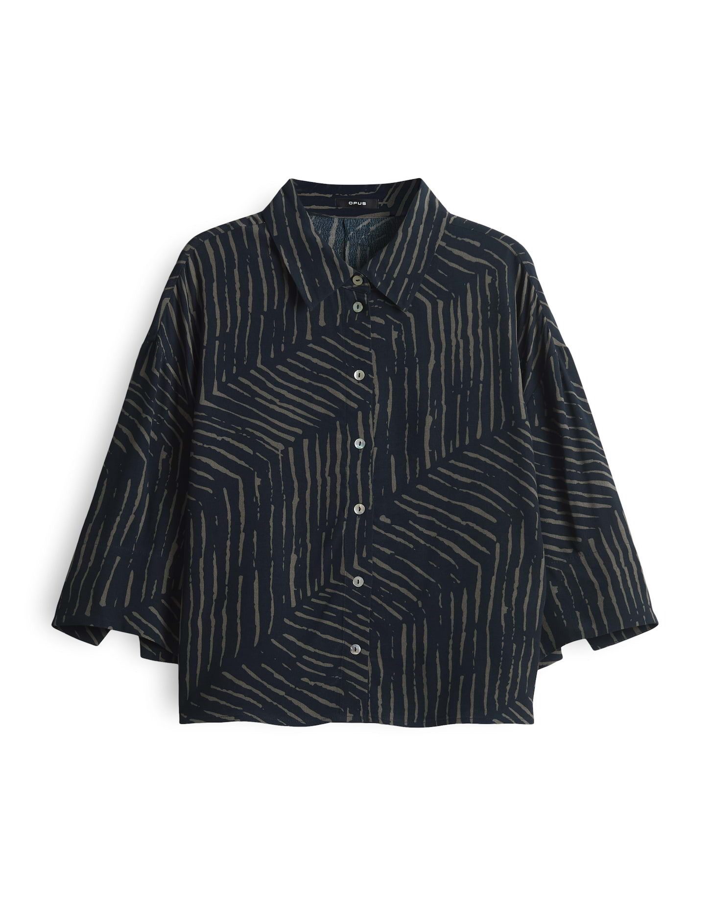 OPUS Kurzarmbluse Fiana palm leaves günstig online kaufen