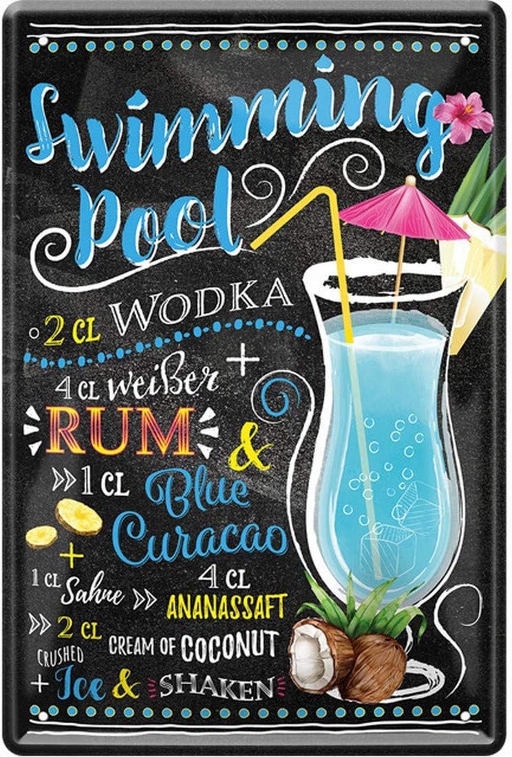 WOGEKA ART Metallbild Swimming Pool - günstig online kaufen