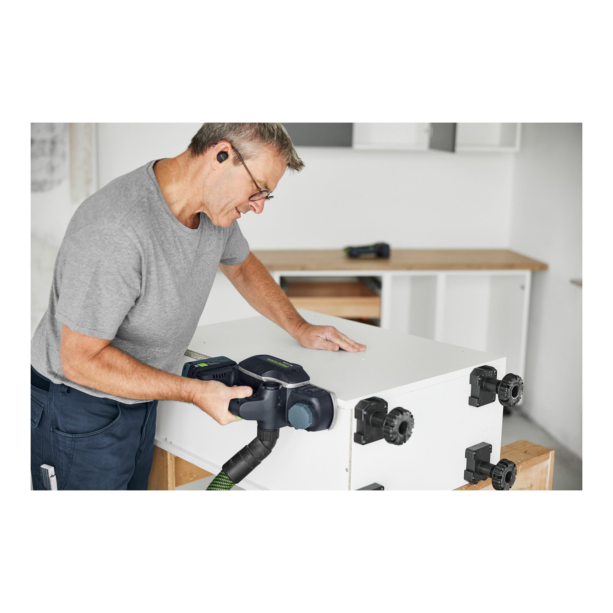 FESTOOL Elektrohobel Festool Akku-Hobel HLC 82 EB-Basic-Set