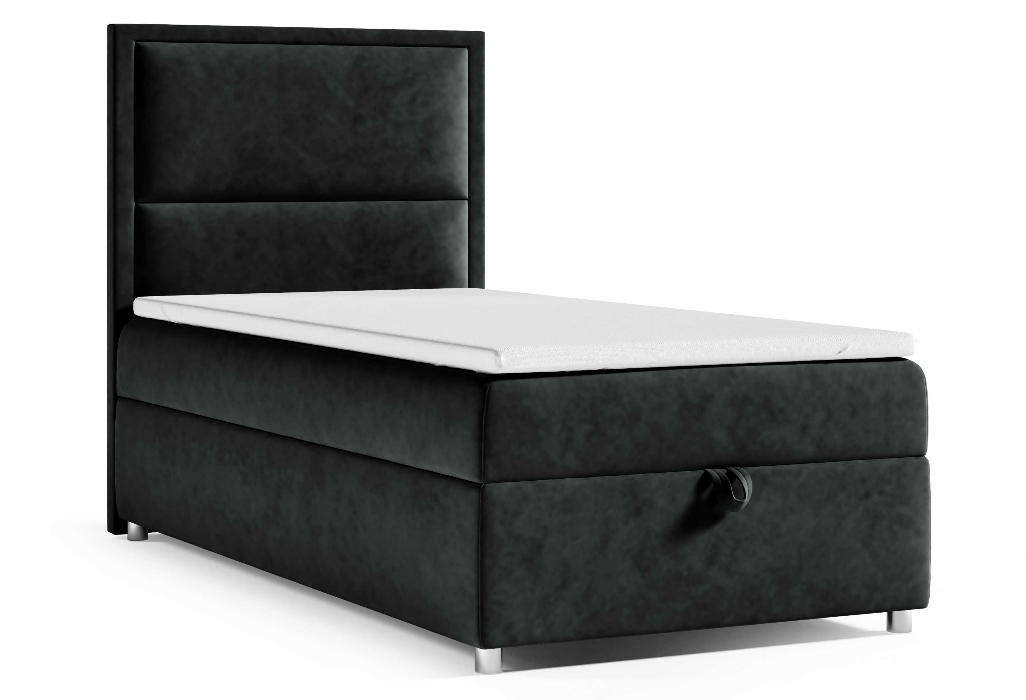 Best for Home Boxspringbett mit Bettkasten Trinity K-11 SINGLE Bonellfederkern inkl. Topper