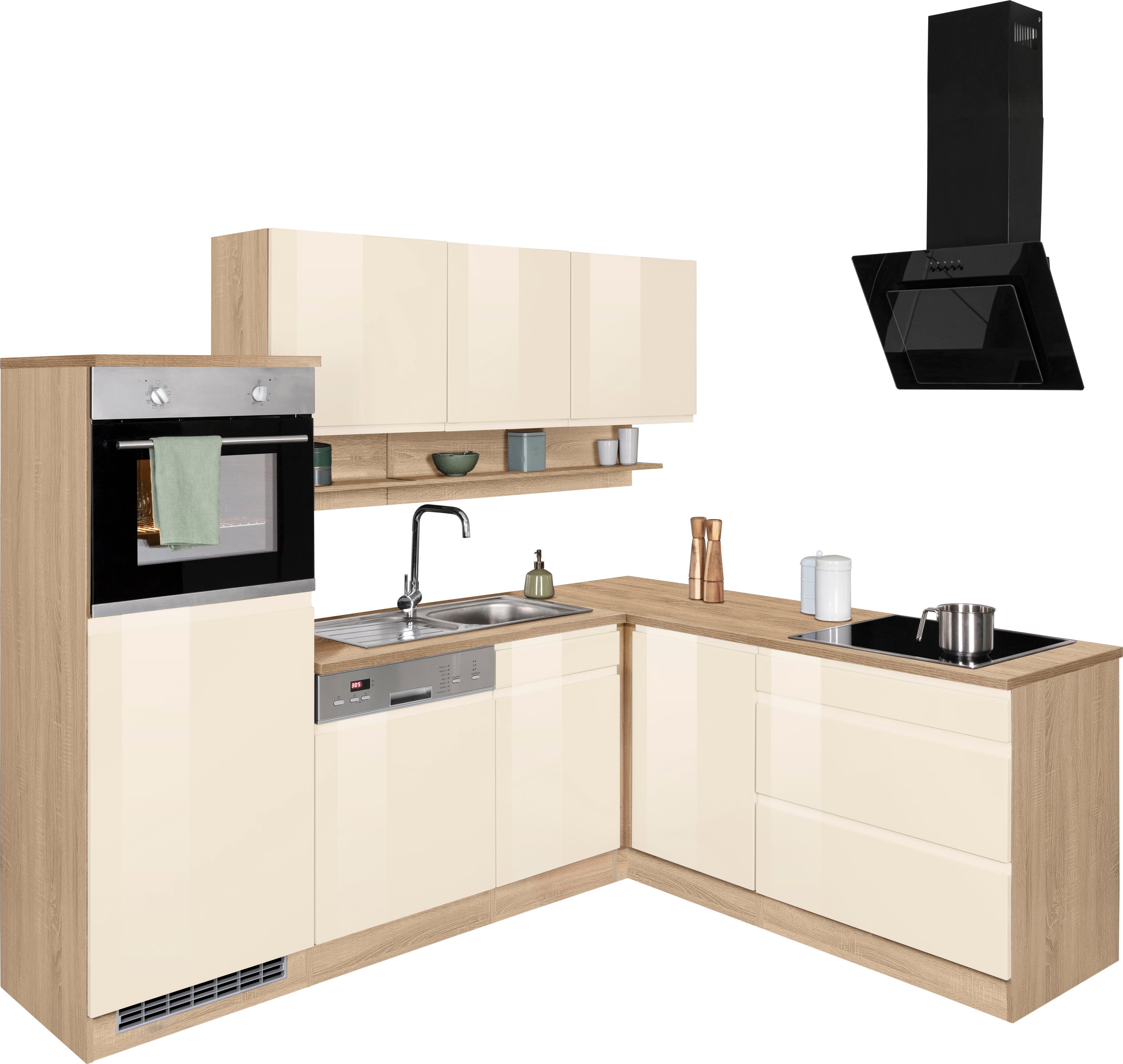 KOCHSTATION Winkelküche "KS-Virginia", Stellbreite 230/190 cm, ohne E-Gerät günstig online kaufen