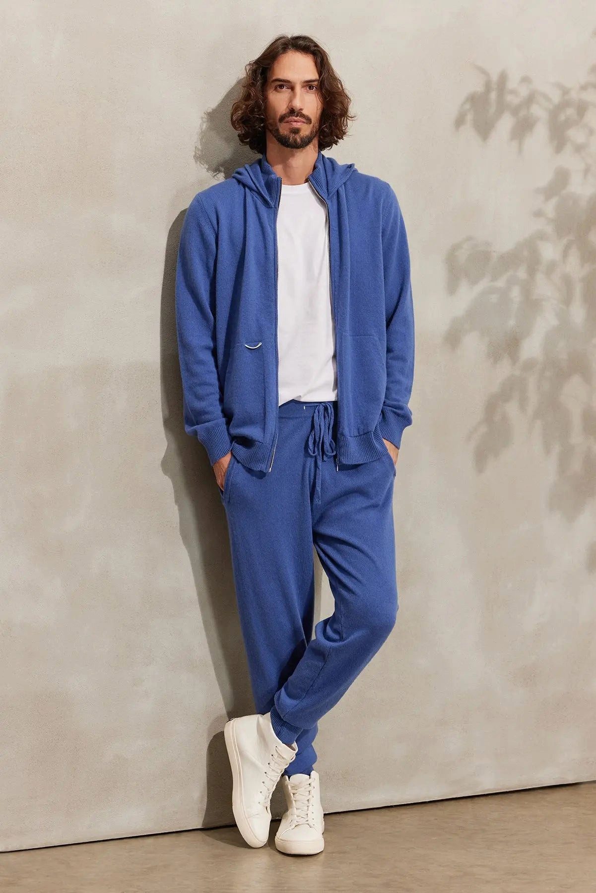 Silk and Cashmere Jogginghose Mavi ReLoved Herren-Jogginghose aus recyceltem Kaschmir- und Merinowol