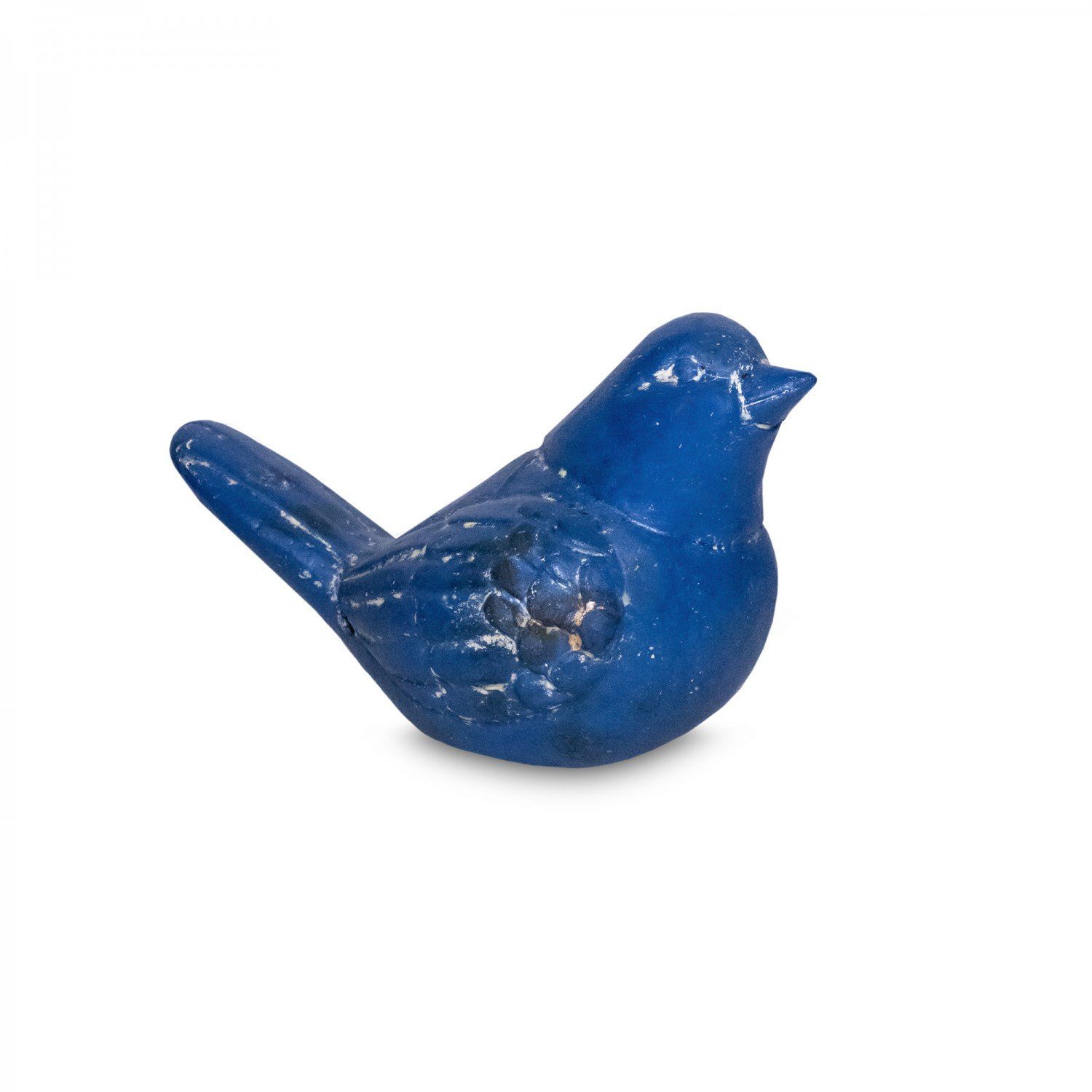 mitienda Gartenfigur Mexikanische Dekofigur Vogel aus Ton in blau