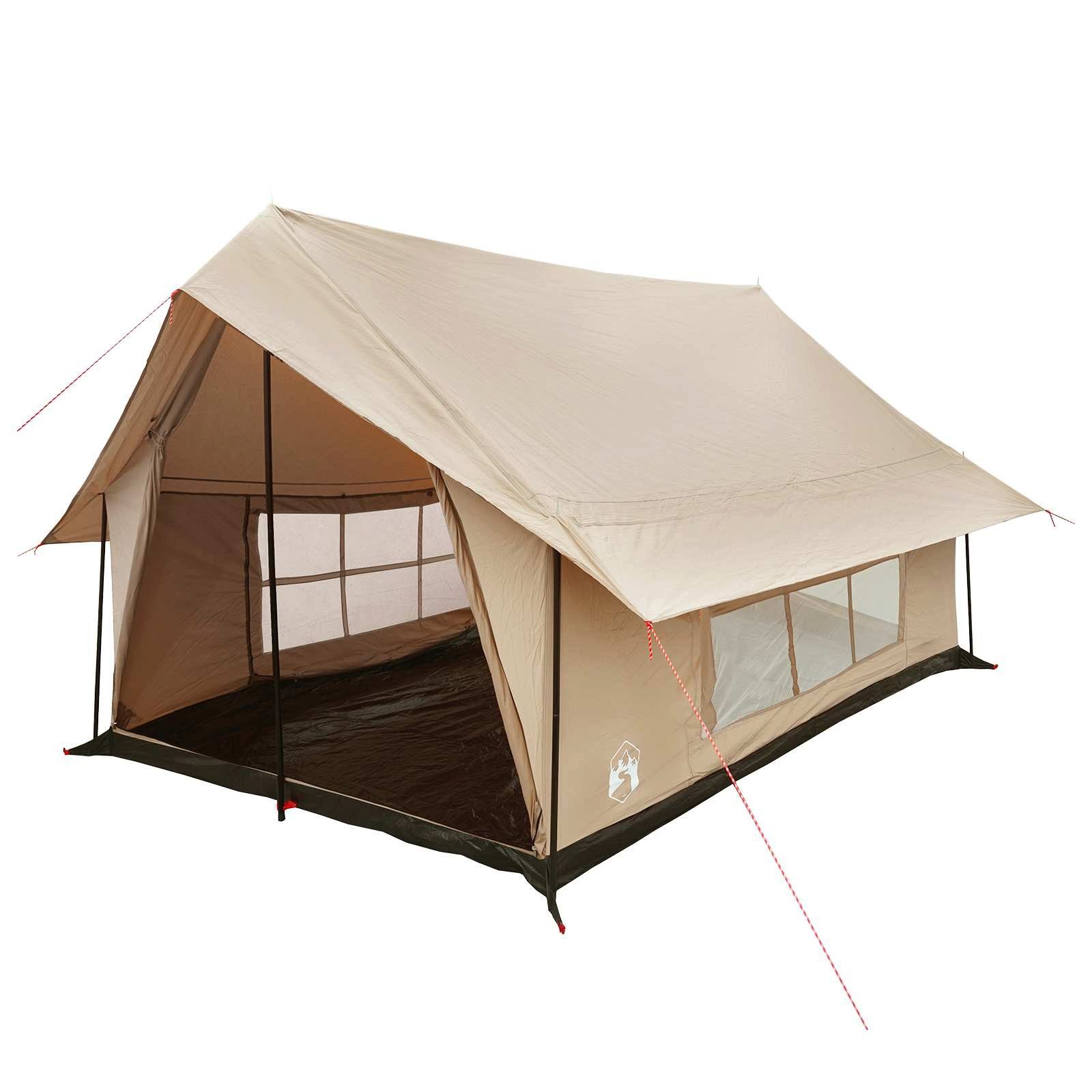 vidaXL Kuppelzelt Hütten-Zelt Creme 340 x 246 x 210 cm Polybaumwolle, (1 tlg)