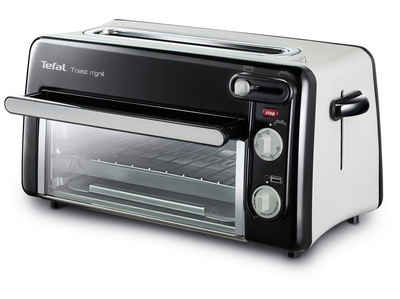 Tefal 2-in-1-Toaster Toast n' Grill TL6008 Toaster Backofen Tischbackofen Mini Ofen, für 2 Scheiben, 1300 W