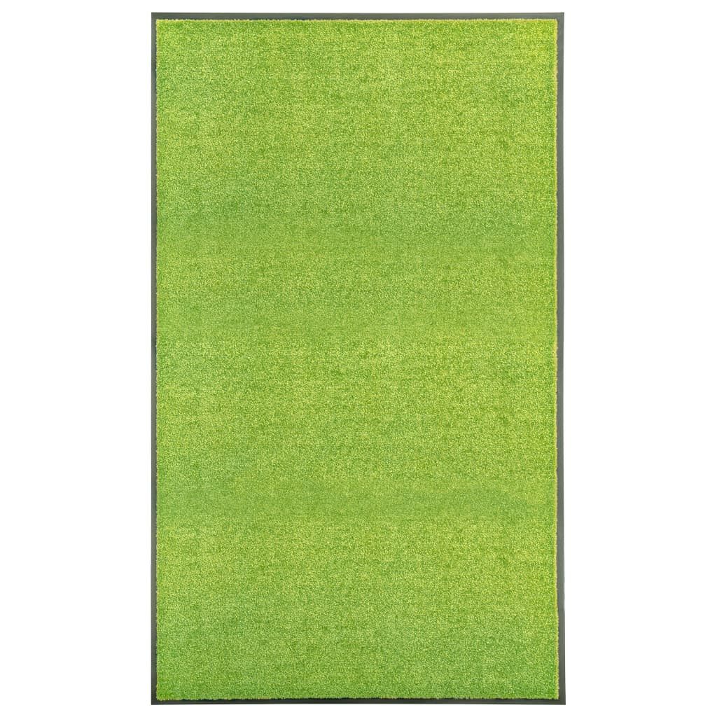 vidaXL Fußmatte Fußmatte Waschbar Grün 90x150 cm, Rechteckig, Höhe: 0.9 mm