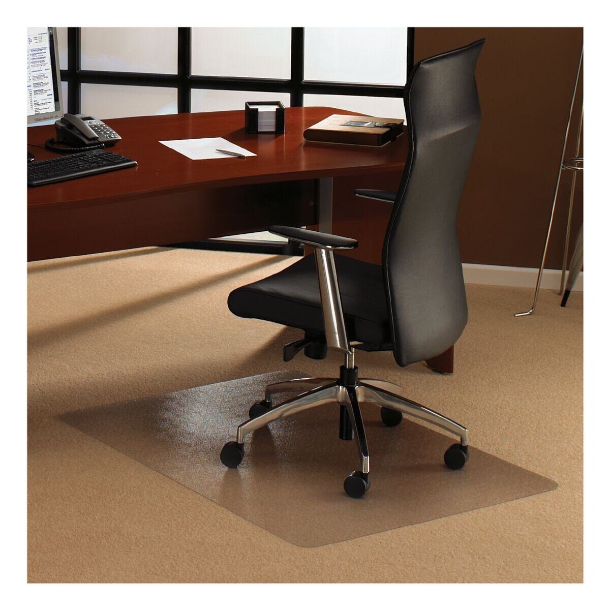 [Einfach zu verwenden] Otto Office Office Bodenschutzmatte, rechteckig, für Fußbodenheizung Teppichboden, geeignet mittelflorigen