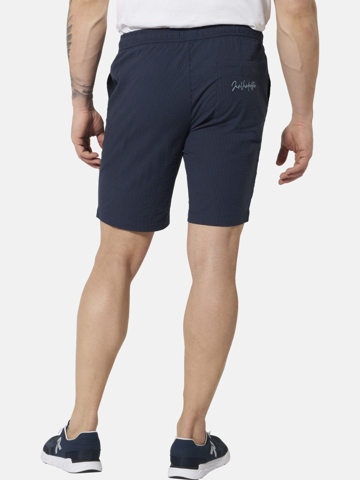 Jan Vanderstorm Bermudas EEKA mit dezenter Streifen-Optik