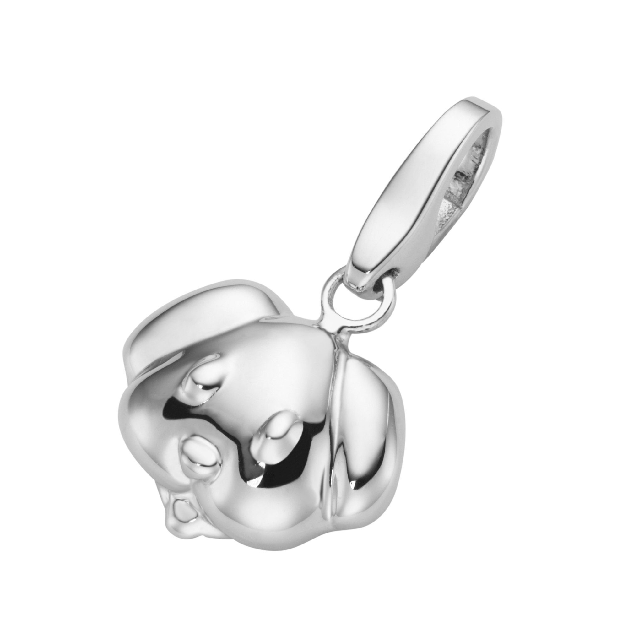 GIORGIO MARTELLO MILANO Charm-Einhänger Hundekopf, Silber 925