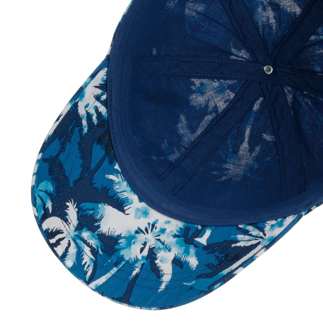 Lipodo Baseball Cap (1-St) Schirm blau mit Basecap