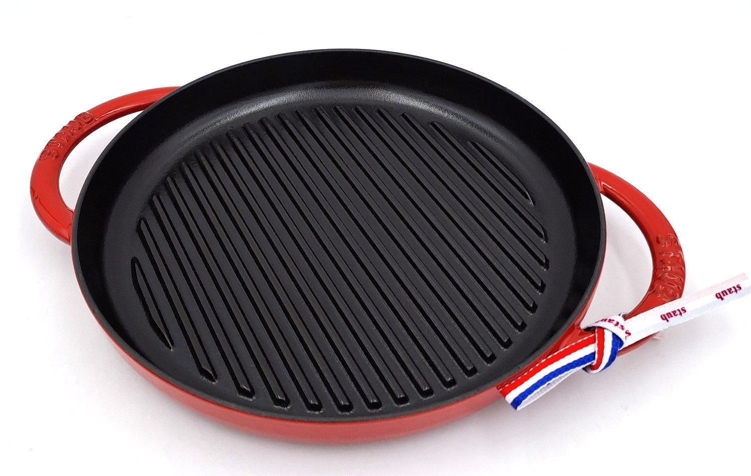Staub Kochtopf Staub Grillpfanne rund 26 cm kirschrot