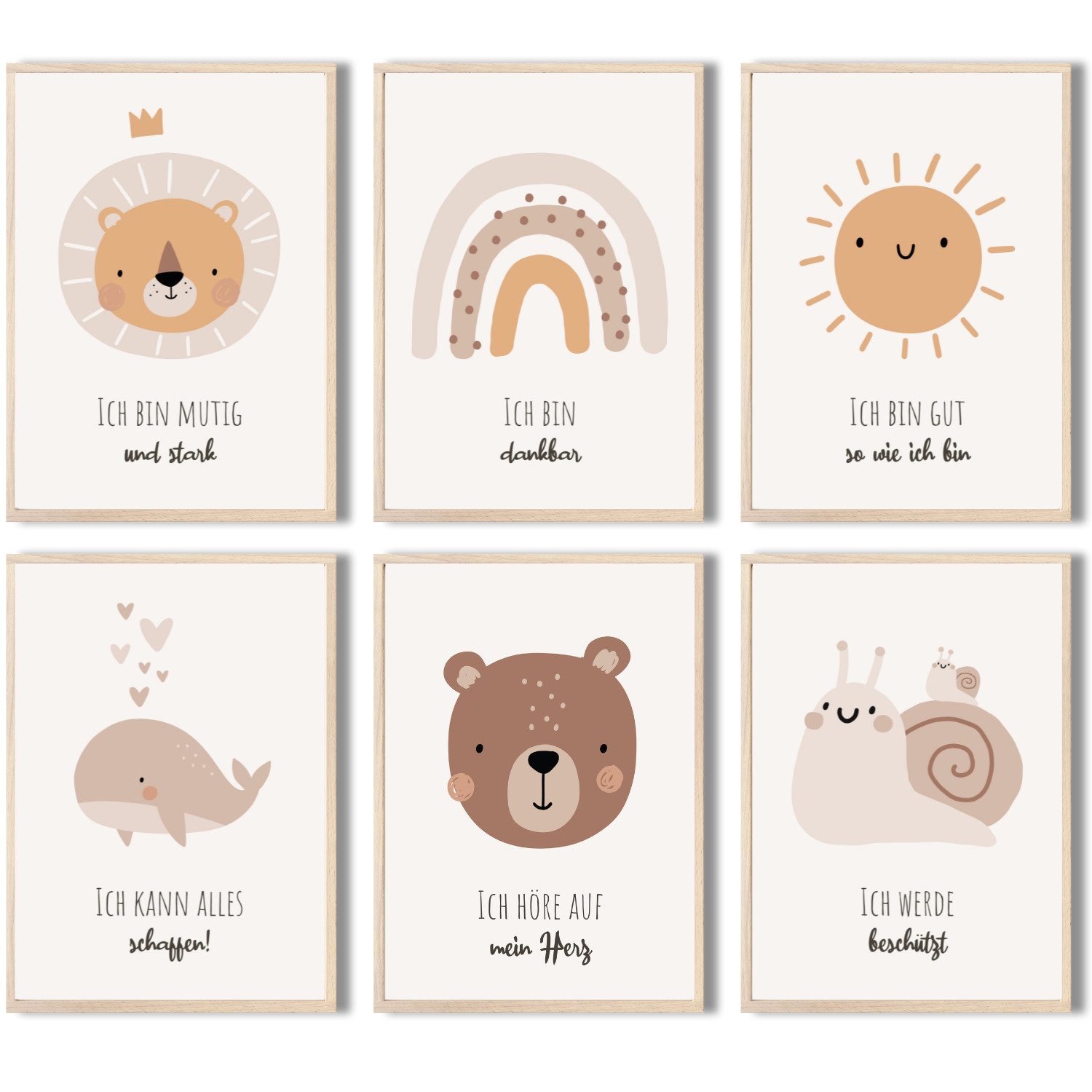 MeinBaby123® Poster Affirmationsbilder, Bilder Kinderzimmer Deko günstig online kaufen