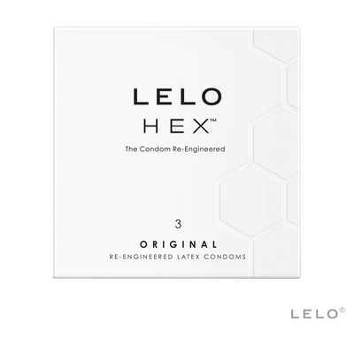 Lelo Einhand-Kondome LELO HEX Condoms Original 3 Pack, 3 St.