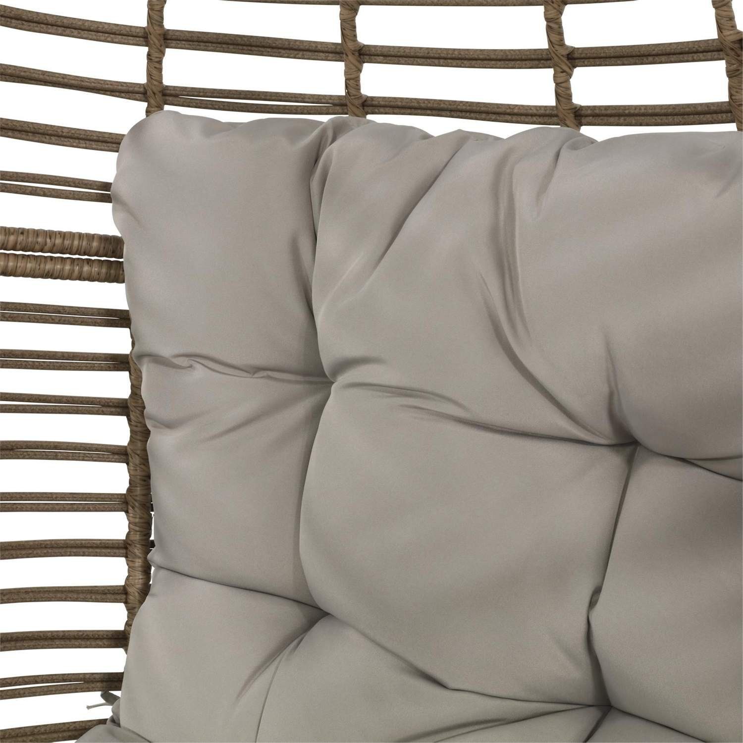 Lesli Living Hängesessel Polyrattan Living Garten Sitzei Loungesessel Egg Lesli CHILL Stroh