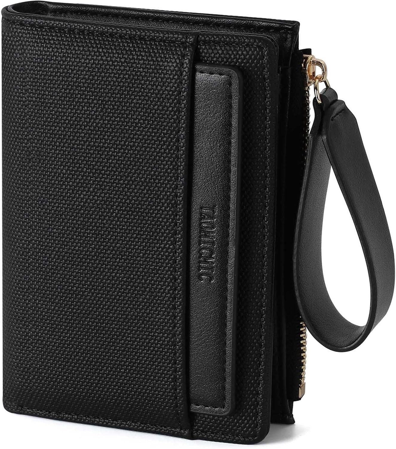 FOUORTUNATE-BEE Geldbörse Damen Geldbörse aus weichem Leder, mittelgroß mit Reißverschluss, Damen Portemonnaie mit Kartenfächern und Münzfach, kompakt