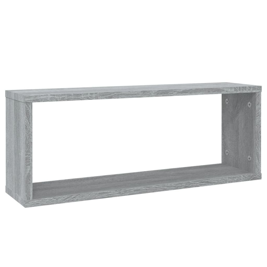vidaXL Regal Würfelregale 2 Stk. Grau günstig online kaufen