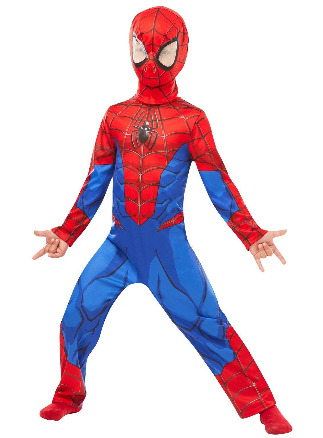 Metamorph Kostüm Spiderman - Karnevalskostüm Faschingskostüm Kinder, Einfacher Superhelden-Jumpsuit mit bequemer Maske