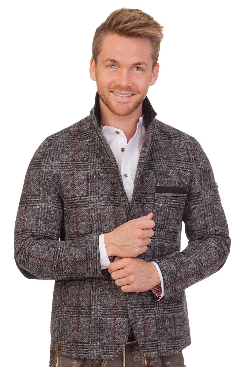 Almgwand Outdoorjacke Trachtenjacke Herren - SCHILLING - grau