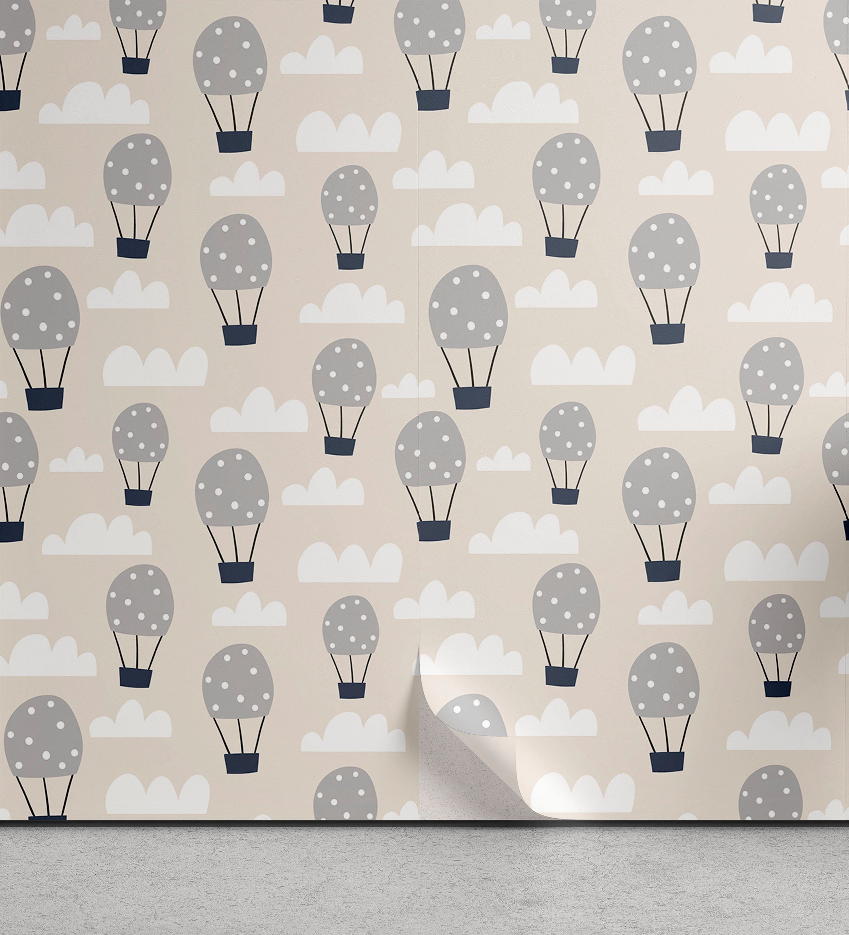 Abakuhaus selbstklebendes Küchenakzent, Kunst Kindisch Heißluft-Ballone Vinyltapete Wohnzimmer