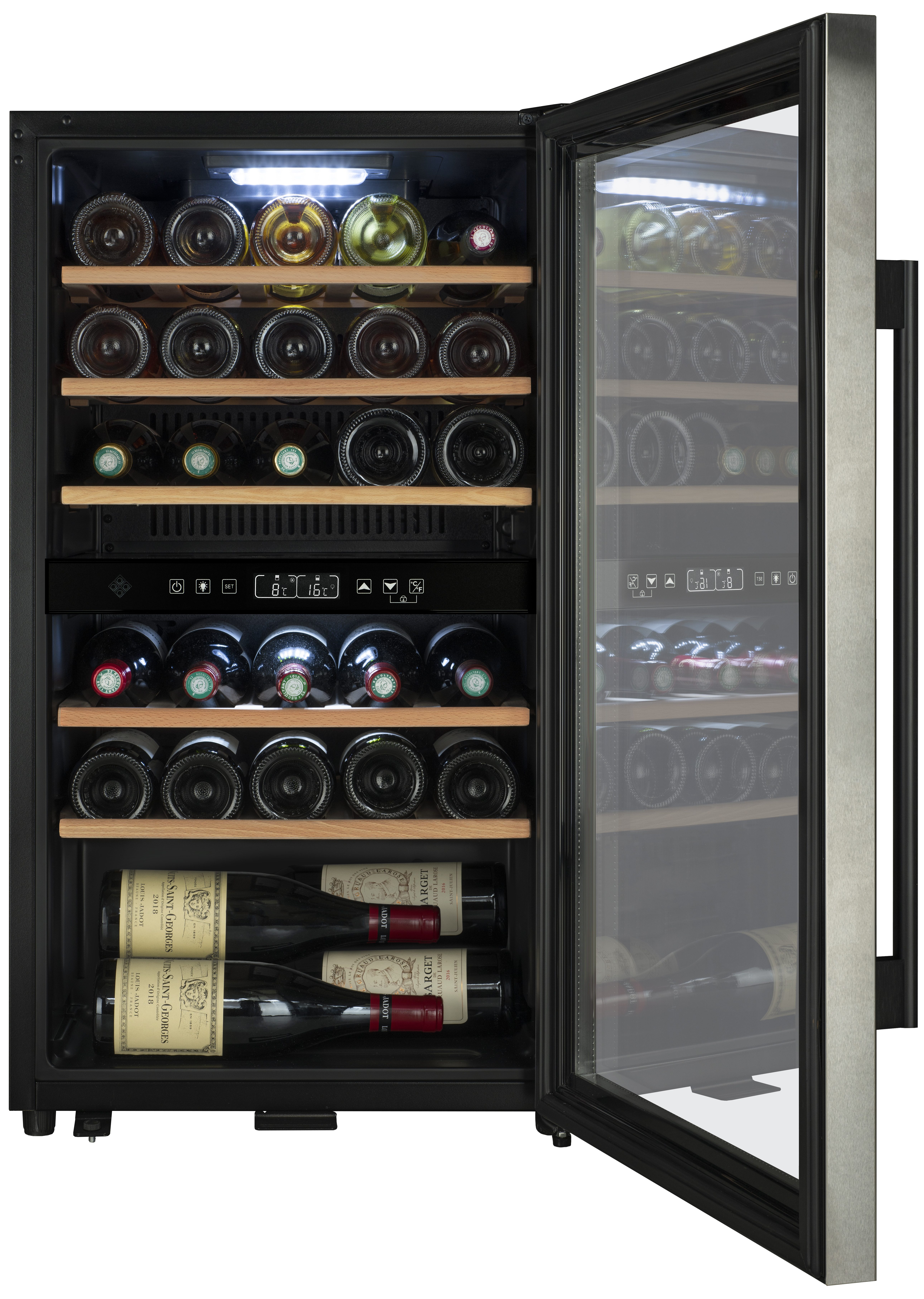 La Sommelière Weintemperierschrank ECS31.2Z, für 29 Standardflaschen á 0,75l,2 Zonen, SMART, Weinkühlschrank freistehend