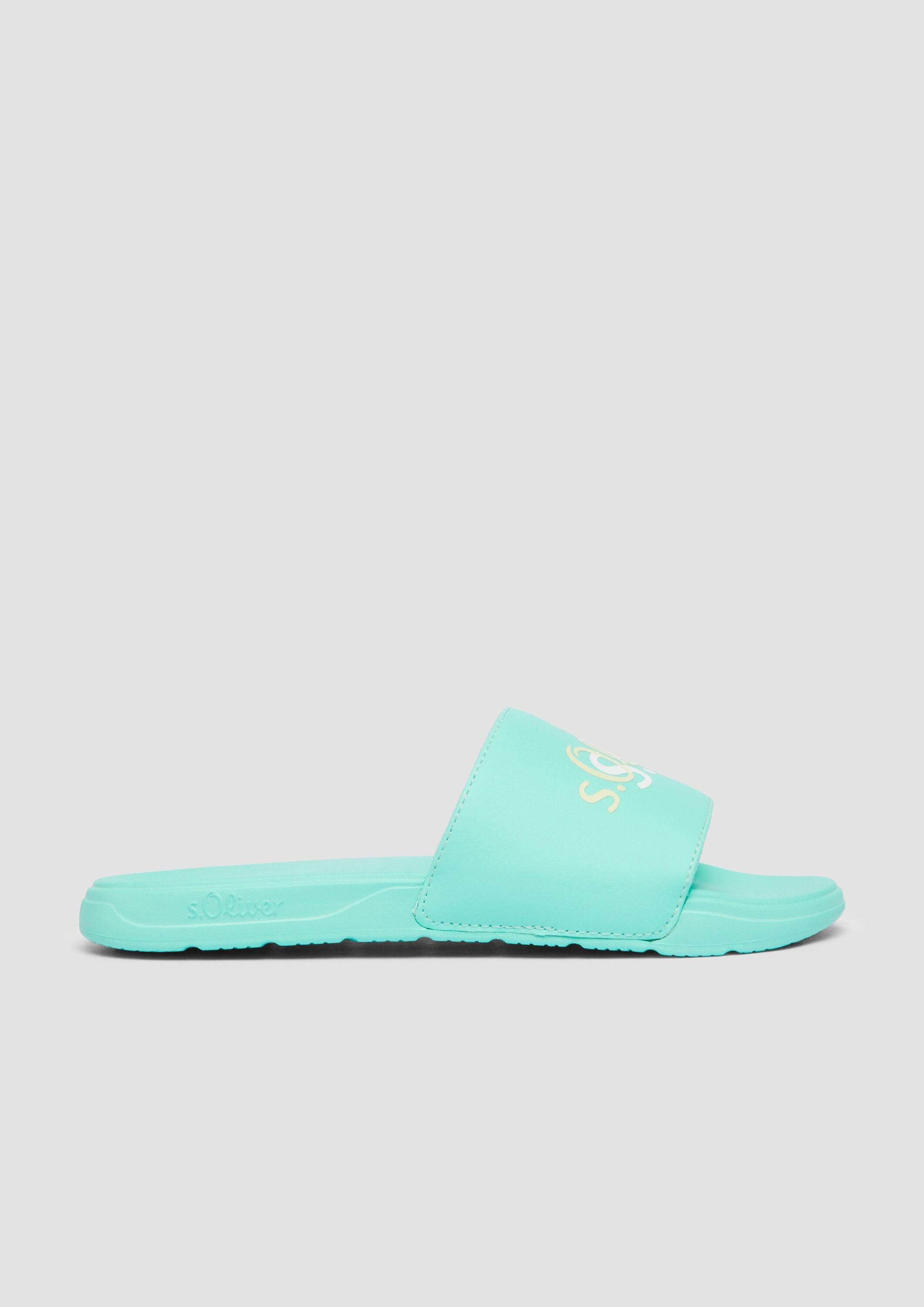 s.Oliver Pantoletten Slipper Pantoletten mit Logo