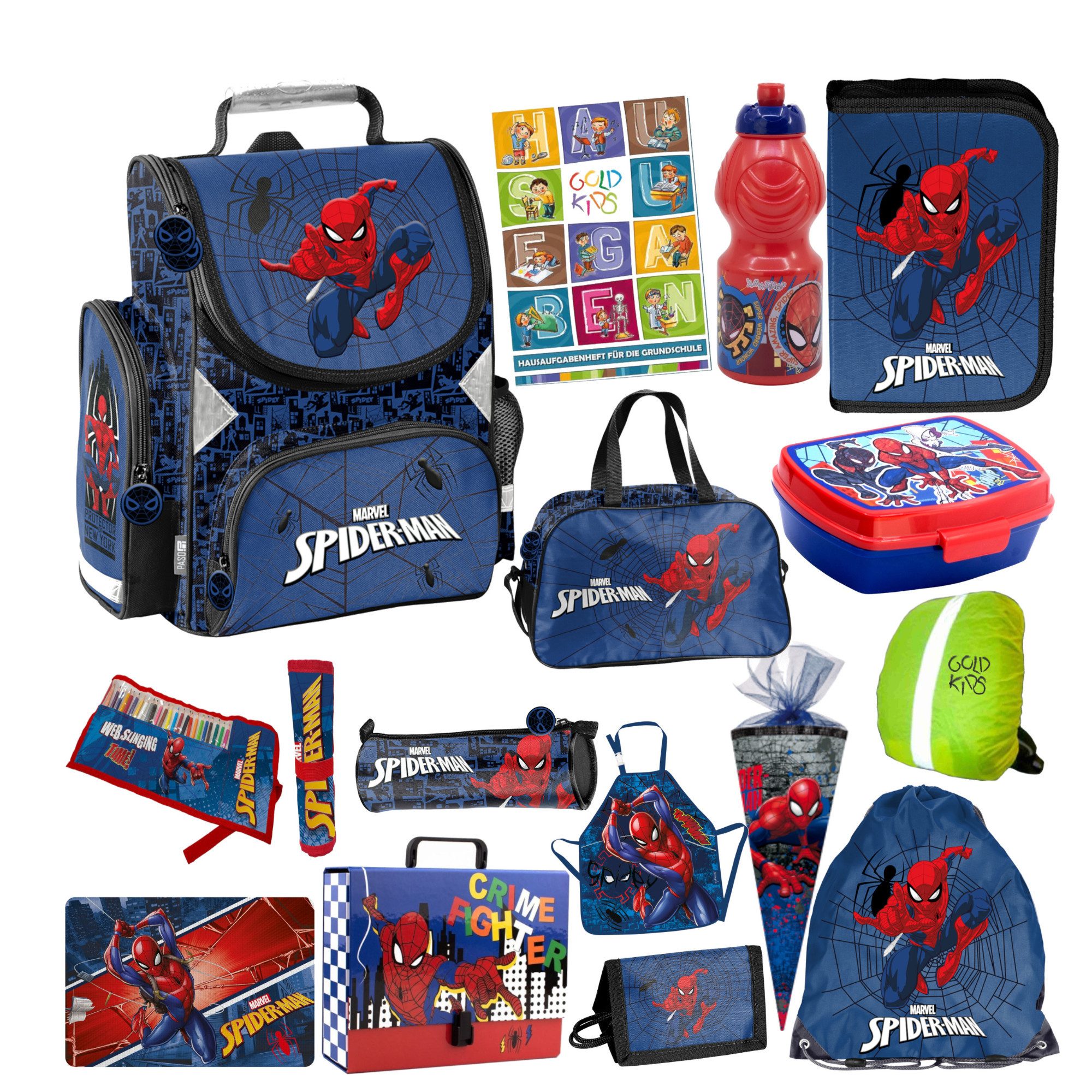 Schulranzen für Jungen, 15er-Set