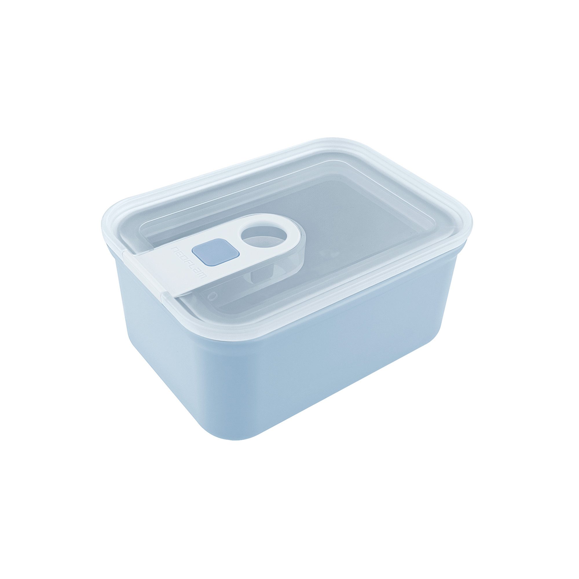 NEOFLAM® Vorratsdose Perfect Seal Vorratsdose, rechteckig, 560ml, hellblau, Kunststoff (PP), (1-tlg)