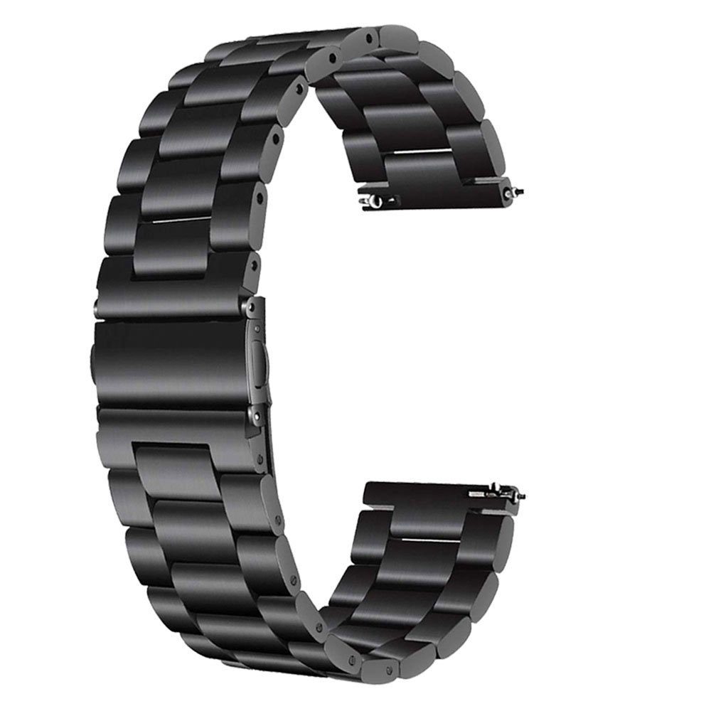 Gear Kompatibel Uhrenarmband Schwarz FELIXLEO Frontier Edelstahl mit S3 Armbänder,22MM