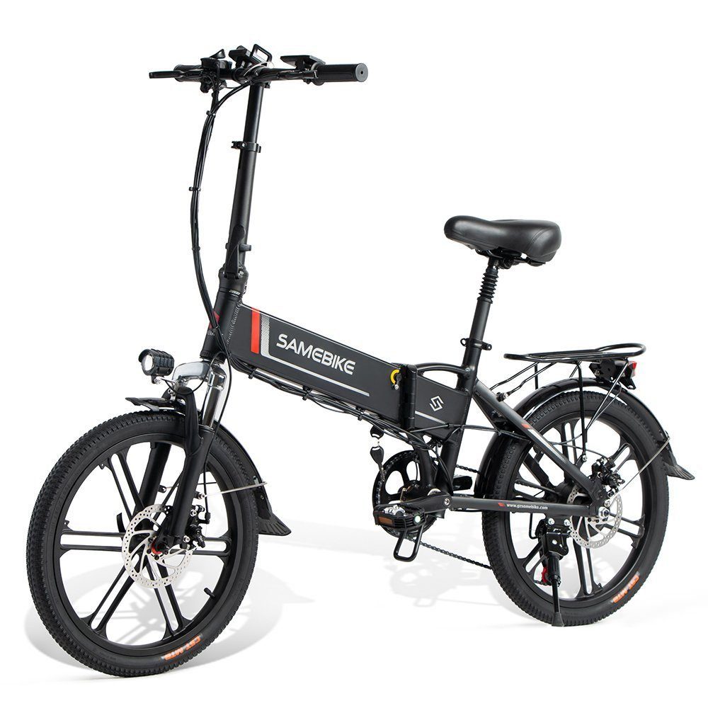 Gotagee E-Bike LCD-Instrument, 150kg), 7 für Körpergröße Rücksitz 20Zoll 7 verstellbare (spar-set, Schwarz Shimano E-Bike Sitzhöhe, Elektrofahrrad Rücklicht mit Gänge und mit 150-210cm, Gang, Gewicht Schaltung, Integrierte Räder,geeignet 20LVXD30-II