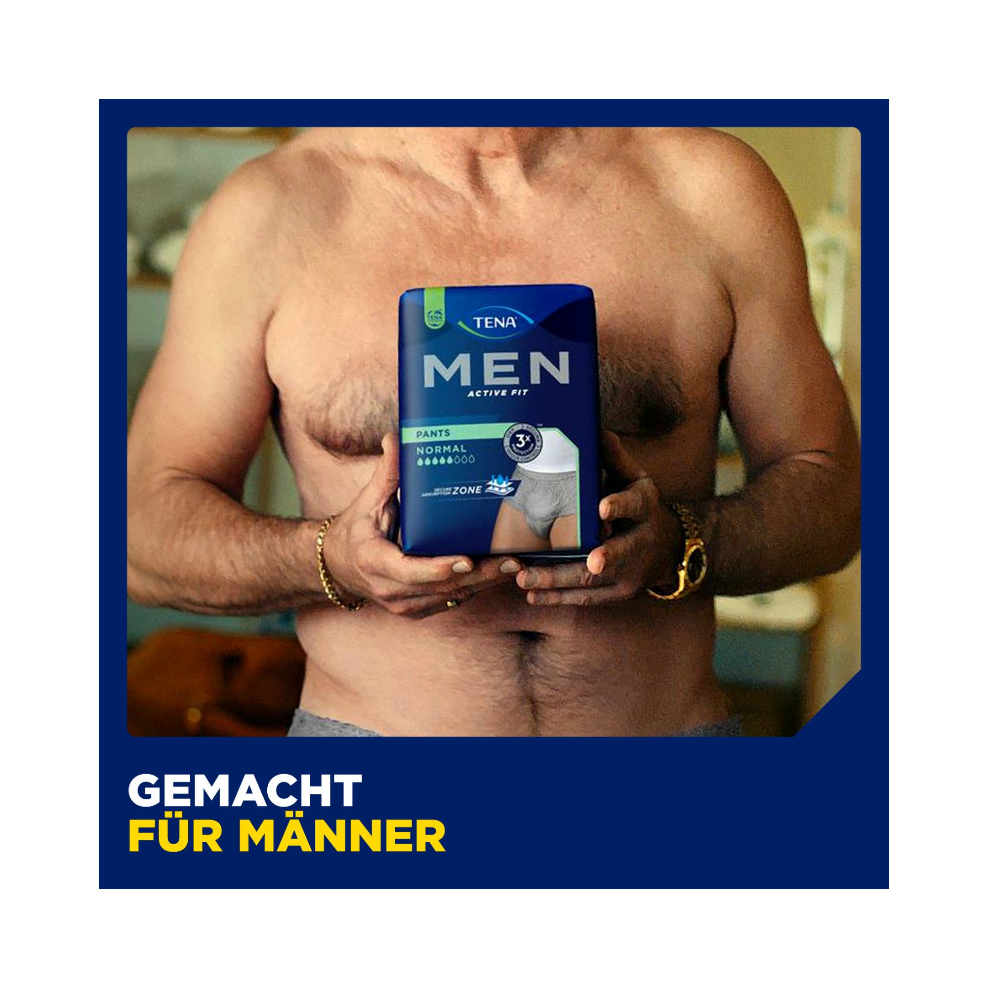TENA Inkontinenz-Pants TENA Men - Pants Normal - Grau, L/XL Gr., 10-St.