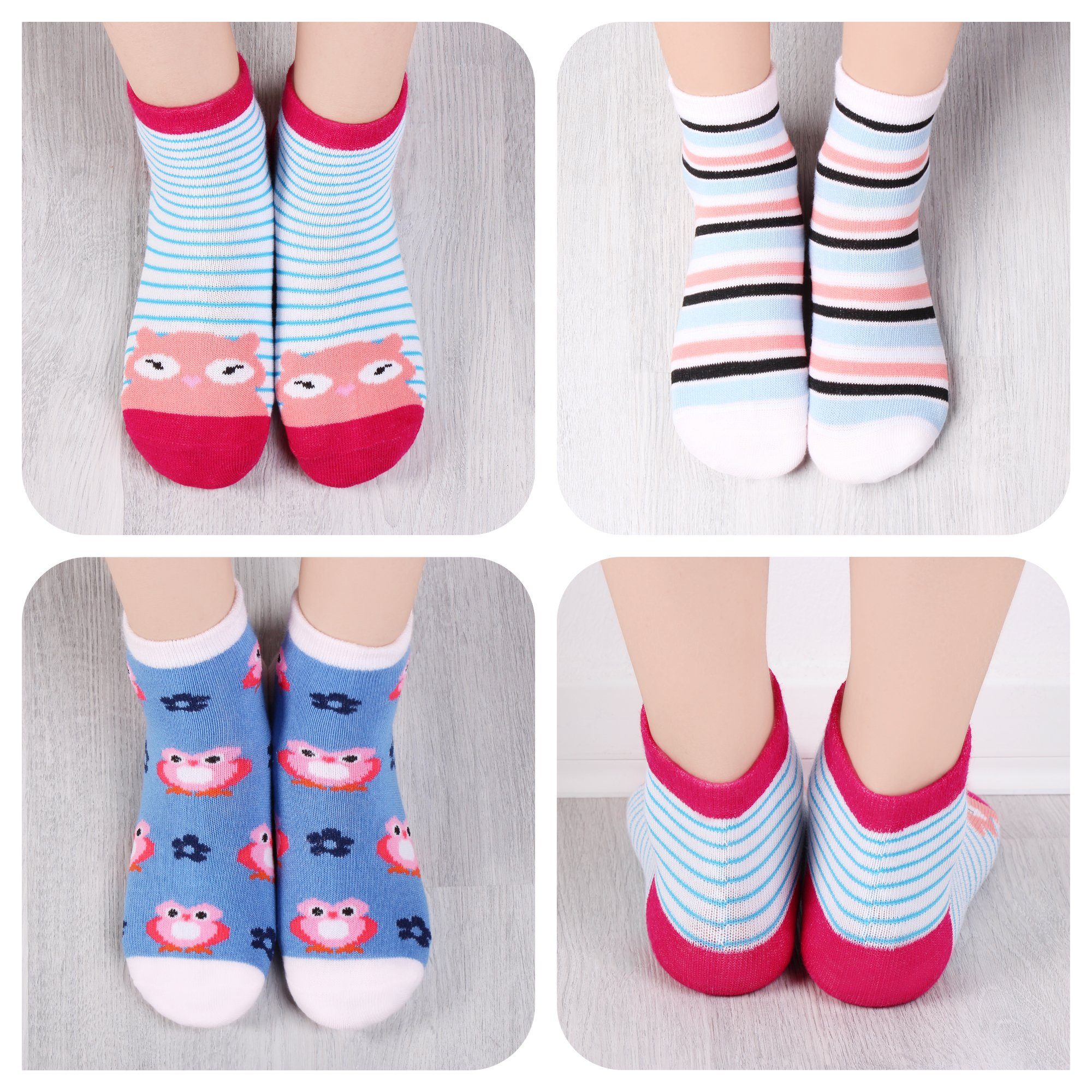 L&K-II Kurzsocken 2118-2810 (Beutel, 10/12-Paar) Socken Mädchen aus Baumwolle – Bild 5 von 5