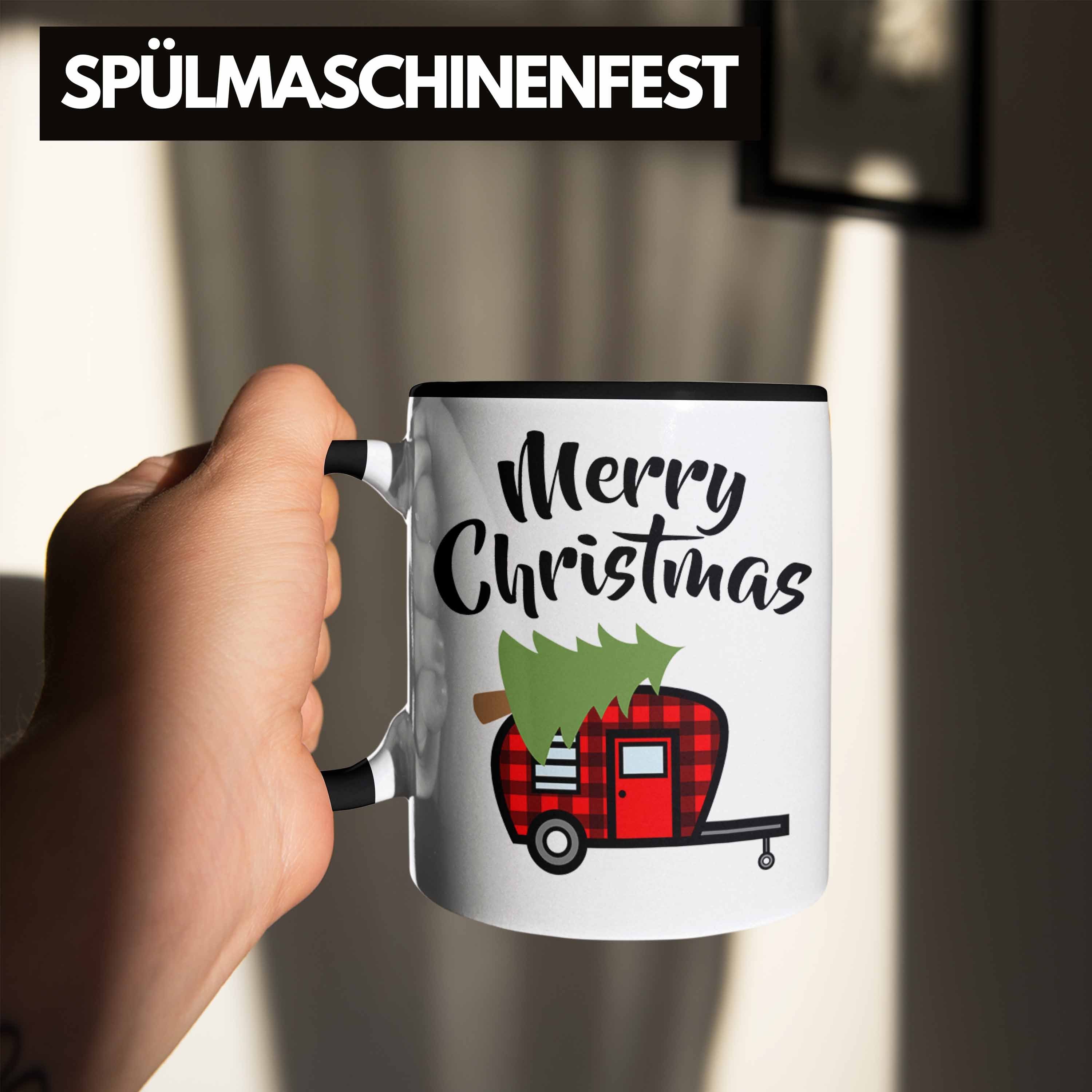 Trendation Lebkuchen Weihnachten Grafik Tasse Schwarz Jungen Kinder Geschenk Becher Mädchen Jungs Merry Tasse Cute Lustig Christmas - Weihnachtstasse Trendation