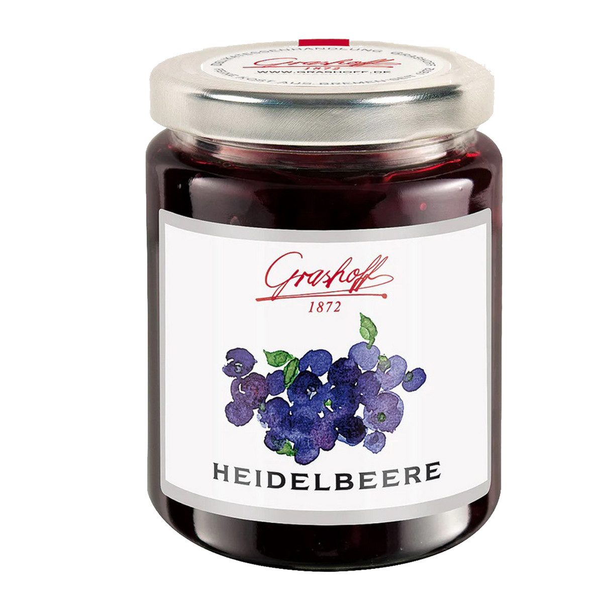 Grashoff Fruchtaufstrich, Grashoff Heidelbeerkonfitüre Extra fruchtiger Brotauftstrich 250g
