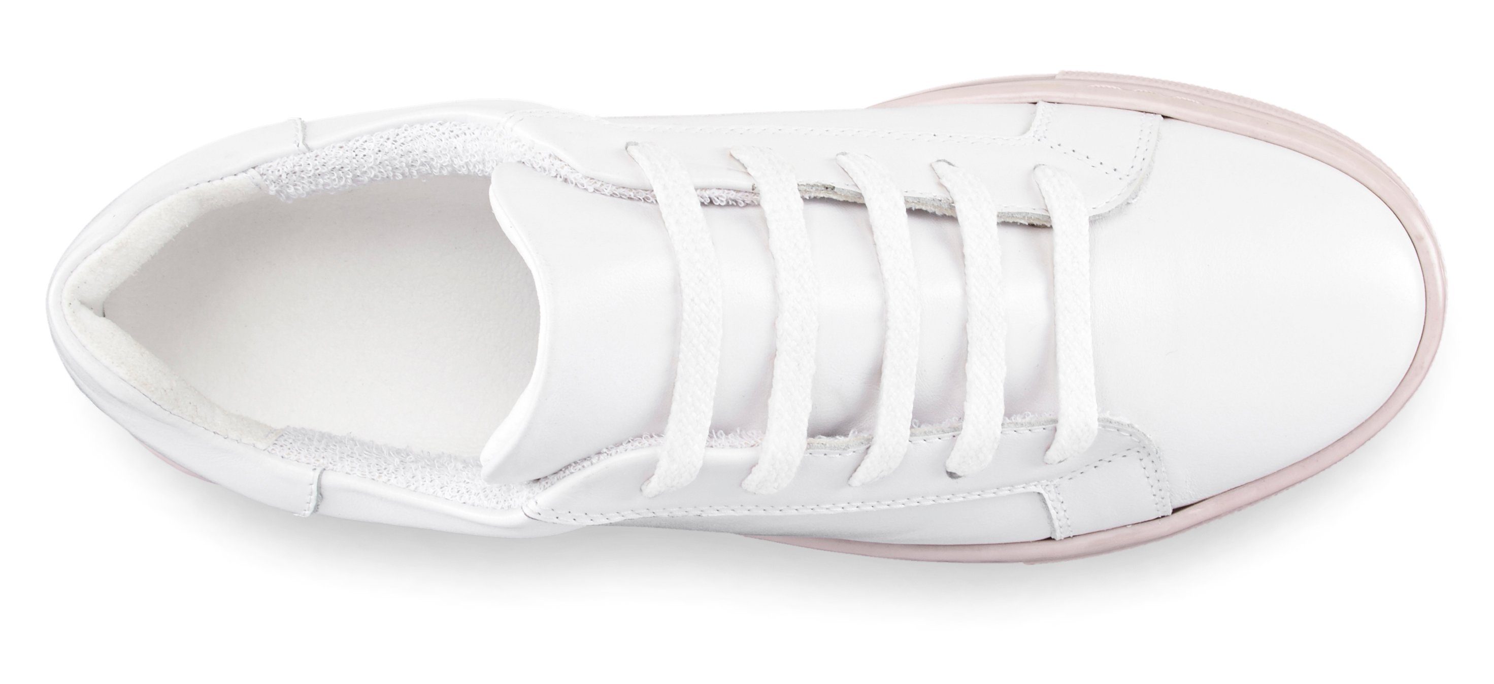 Elbsand Sneaker Schnürhalbschuh, Freizeitschuh, Leder, weiches Frottee-Innenfutter – Bild 3 von 5