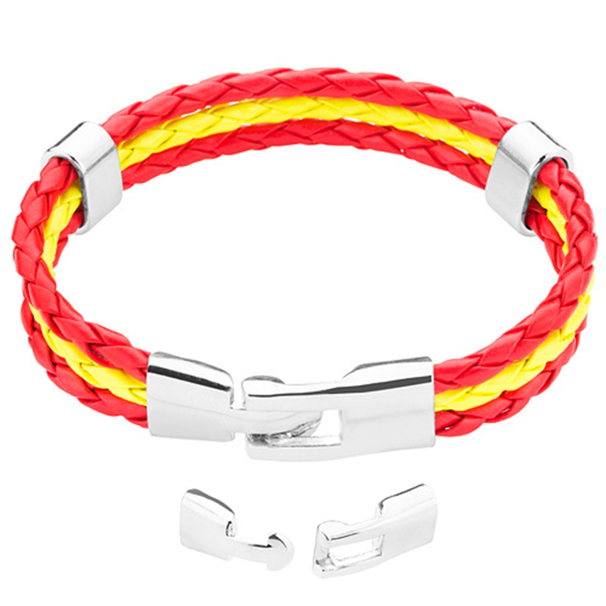 Armband Fanartikel Länderflagge geflochten Sport Accessoire 19–21 cm
