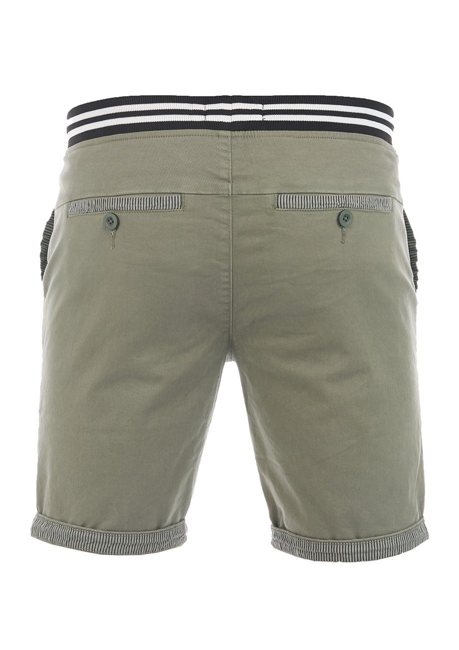 mit riverso Herren RIVMichel Stretch Bermudashort Shorts Regular Ivy Shorts Fit Olive