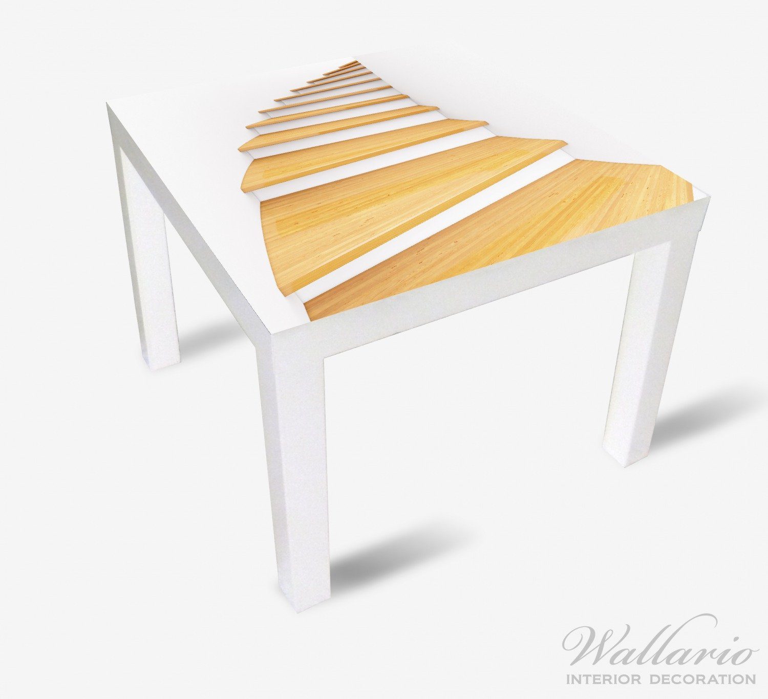 Wallario Möbelfolie Wendeltreppe aus hellem Holz