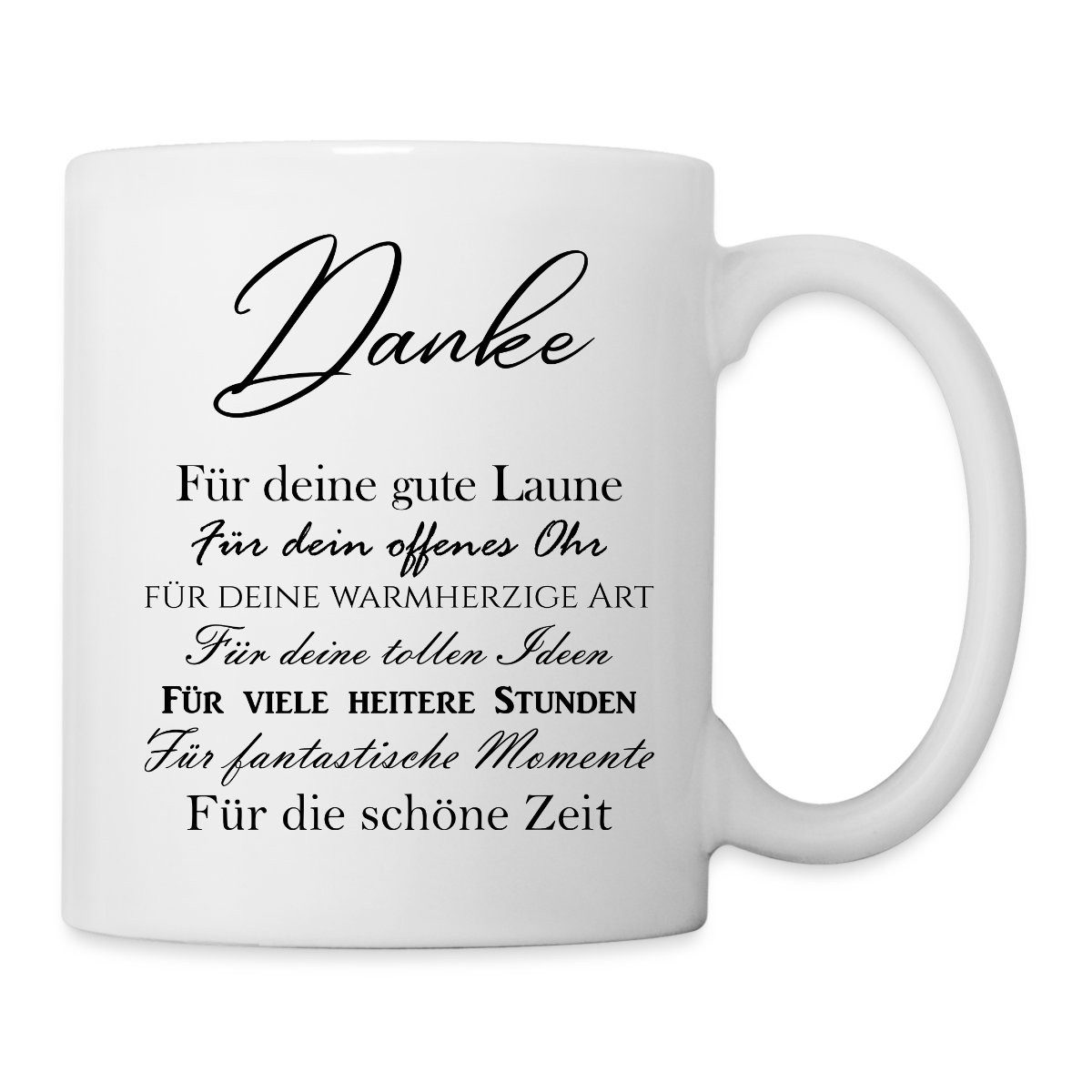 Spreadshirt Tasse Kollegin Kollege Geschenk Danke Tasse, Keramik