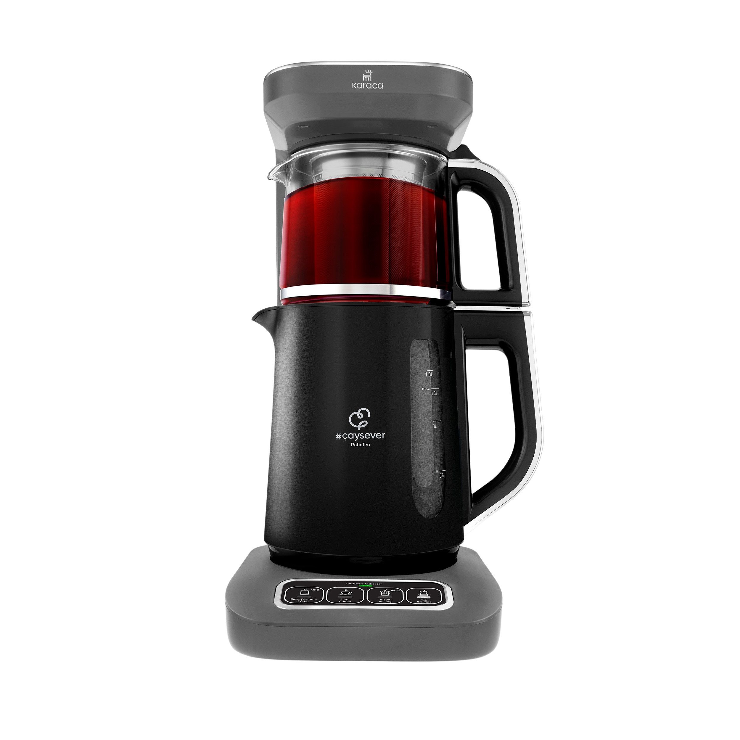 Karaca Wasserkocher Caysever Robotea Pro 4in1 Teekocher + Kaffeemaschine