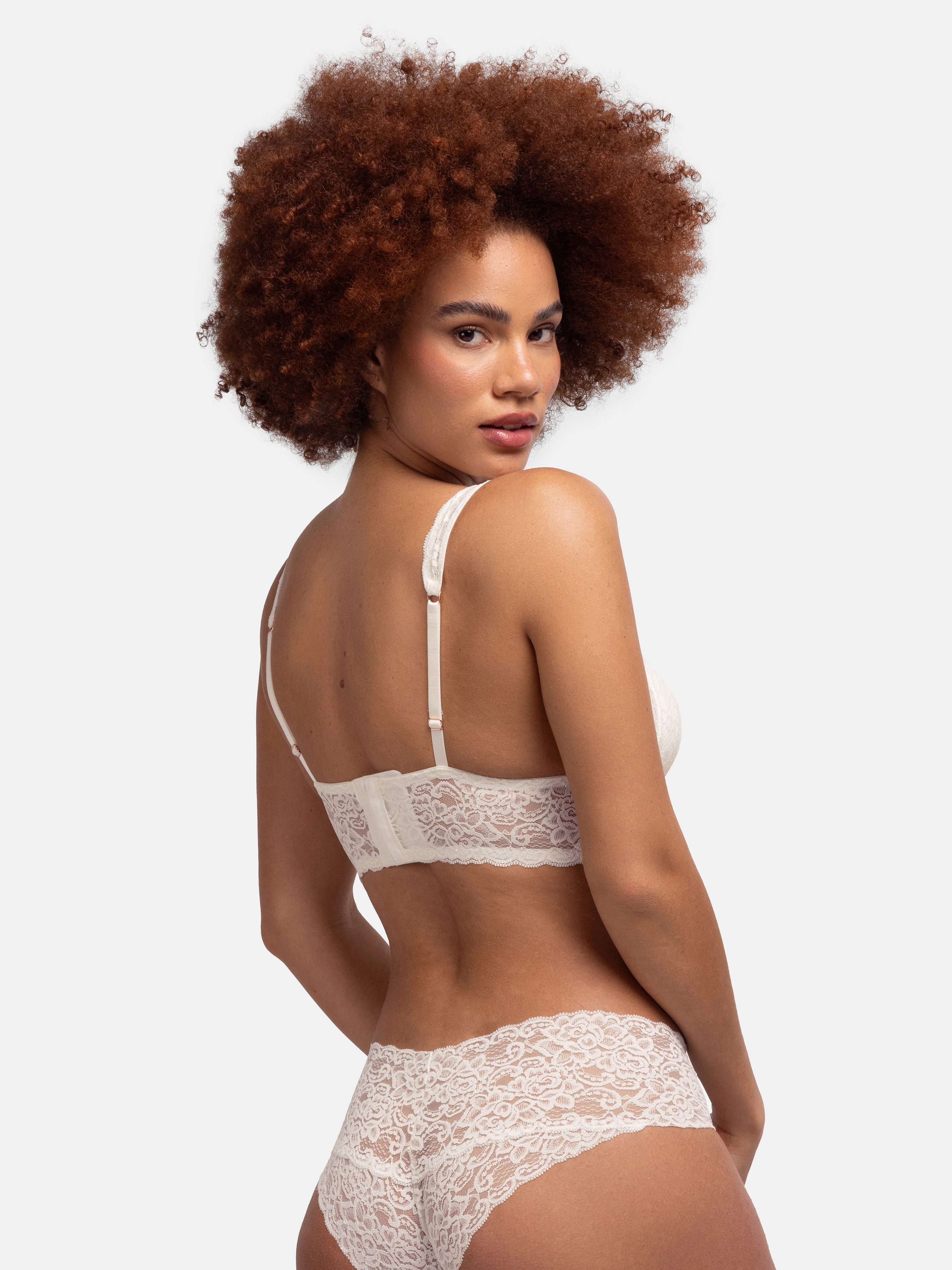Dorina Bralette Lana (2er Pack) ohne Bügel, florale Spitze, breites Unterbrustband – Bild 5 von 5