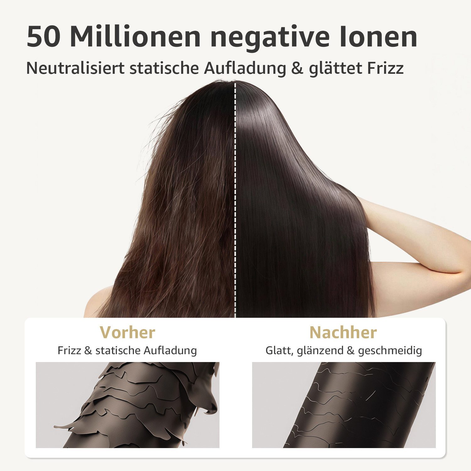 MCURO Reisehaartrockner Reise föhn Faltbar Hair Dryer mit aufsätzen, 2100 W, Leise Föhn klein mit Diffusor/Stylingdüse, Für Urlaub, Fitness