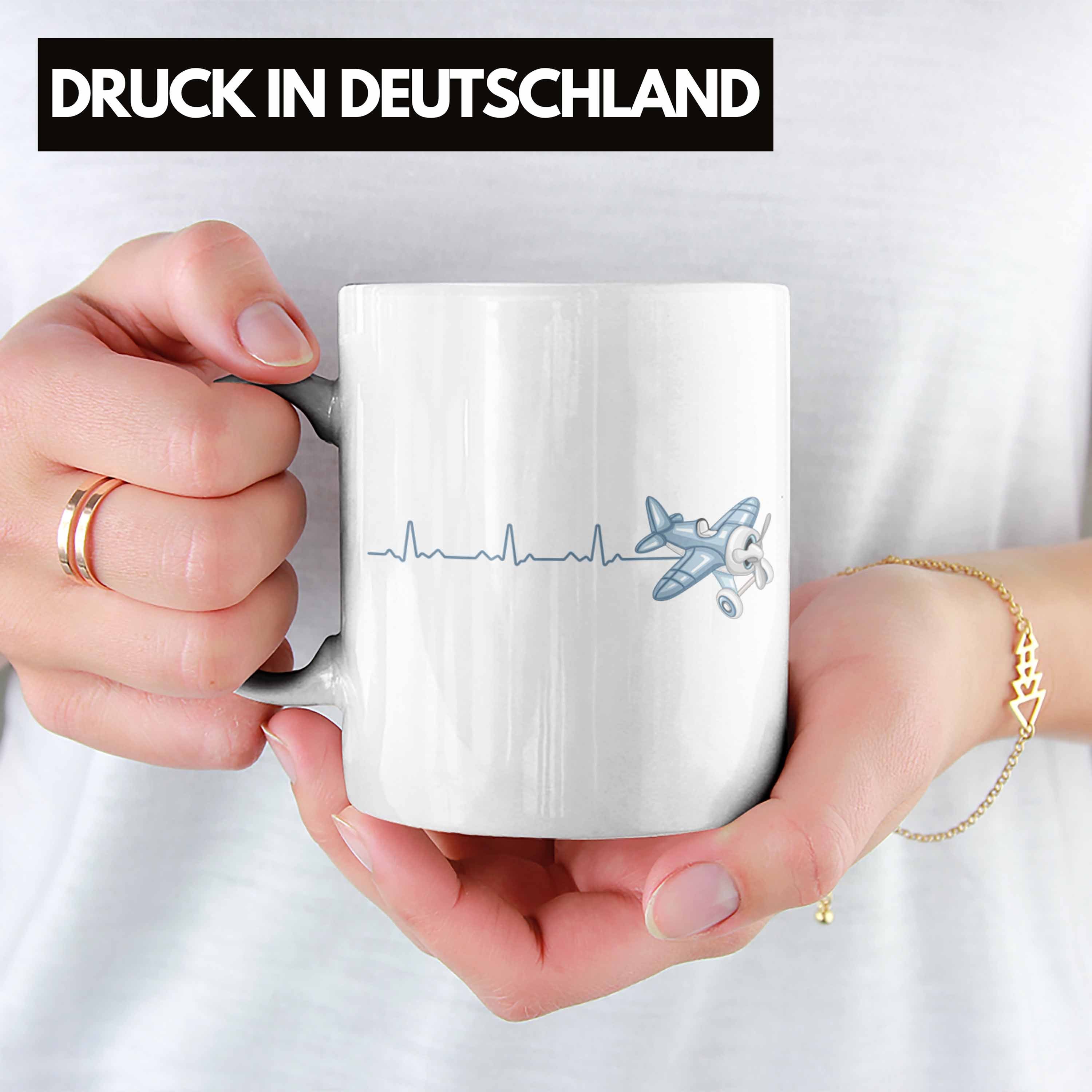 Weiss Trendation Herzschlag Tasse pilot Geschenk Bester Tasse Pilot