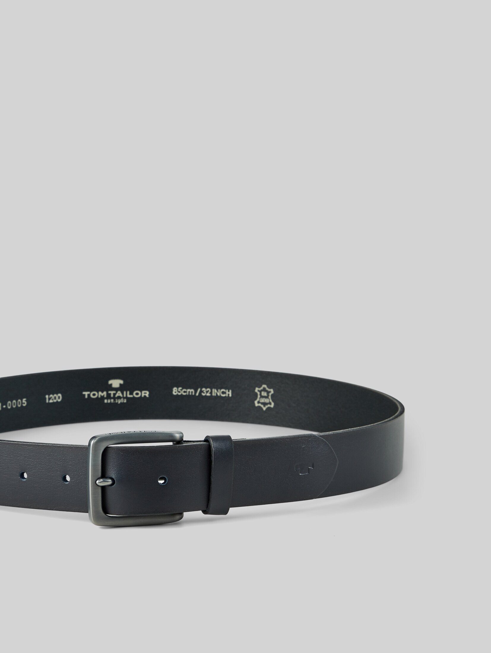 TOM TAILOR Ledergürtel Belts TTSCOTT Ledergürtel mit eckiger Dornschließe – Bild 2 von 4