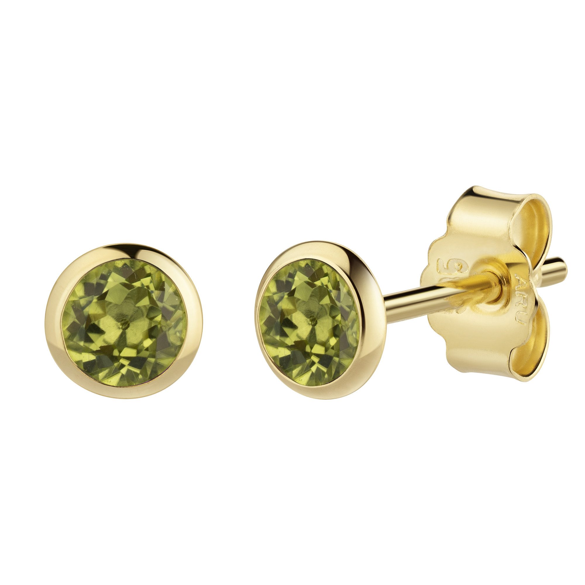 Vivance Paar Ohrstecker 585/- Gelbgold Peridot günstig online kaufen