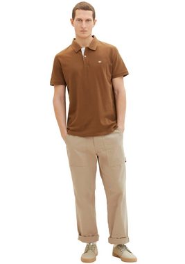 TOM TAILOR Poloshirt mit Knopfleiste und Logo